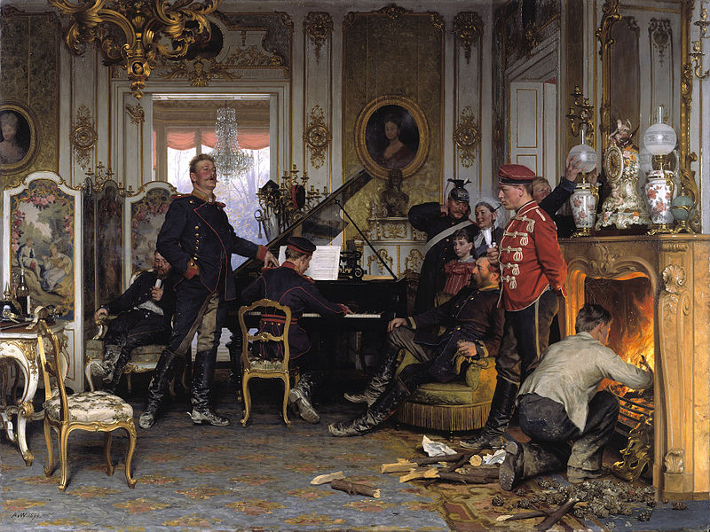 Im Etappenquartier vor Paris (A Billet Outside Paris; 1894).jpg