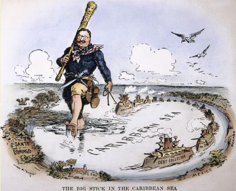 1904. Theodore Roosevelt and his Big Stick in the Caribbean.jpg