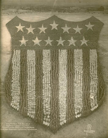 1918. The Human U.S. Shield, 30.000 Mens at Camp Custer, Michigan.jpg